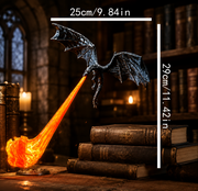 Fire-Breathing Dragon Bookshelf Lamp