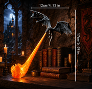 Fire-Breathing Dragon Bookshelf Lamp